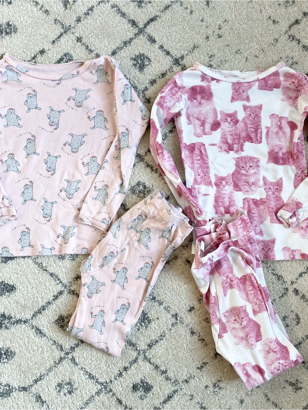 Gap Kitty and Bear Pajamas